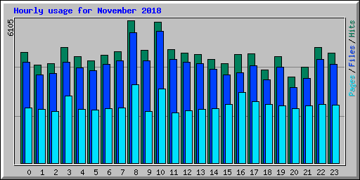 Hourly usage for November 2018