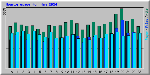 Hourly usage for May 2024